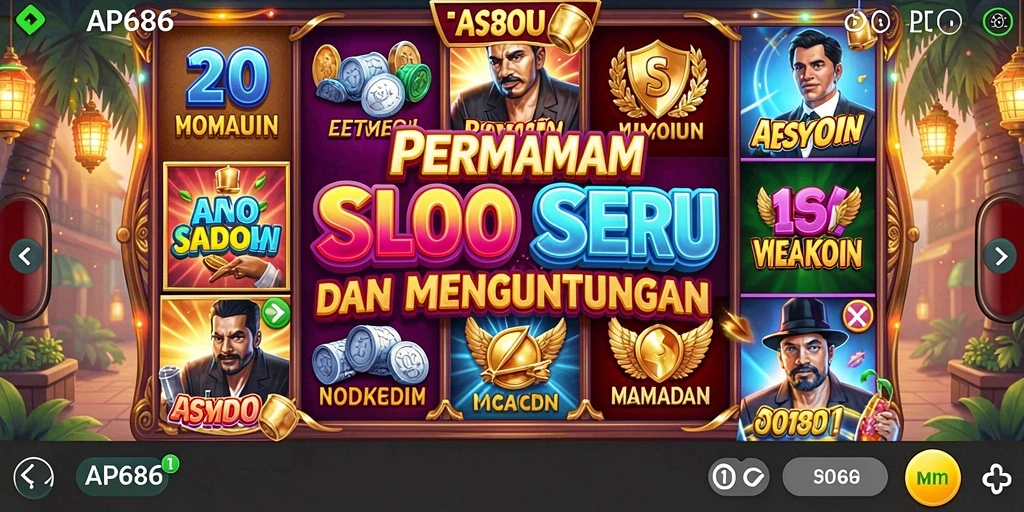 Tangkapan layar gameplay AP686 yang menampilkan keseruan permainan Slot.