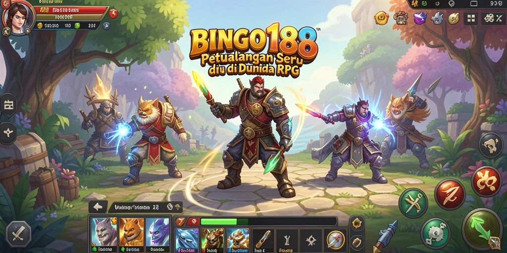 Screenshot gameplay BINGO188 yang penuh aksi dan petualangan.