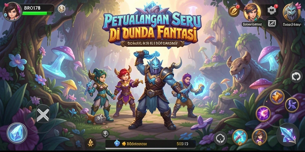 Tampilan gameplay petualangan yang seru dan menarik di BRO178.