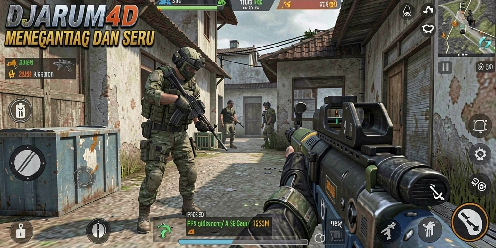 Tampilan gameplay seru DJARUM4D dengan aksi tembak-menembak yang mendebarkan.