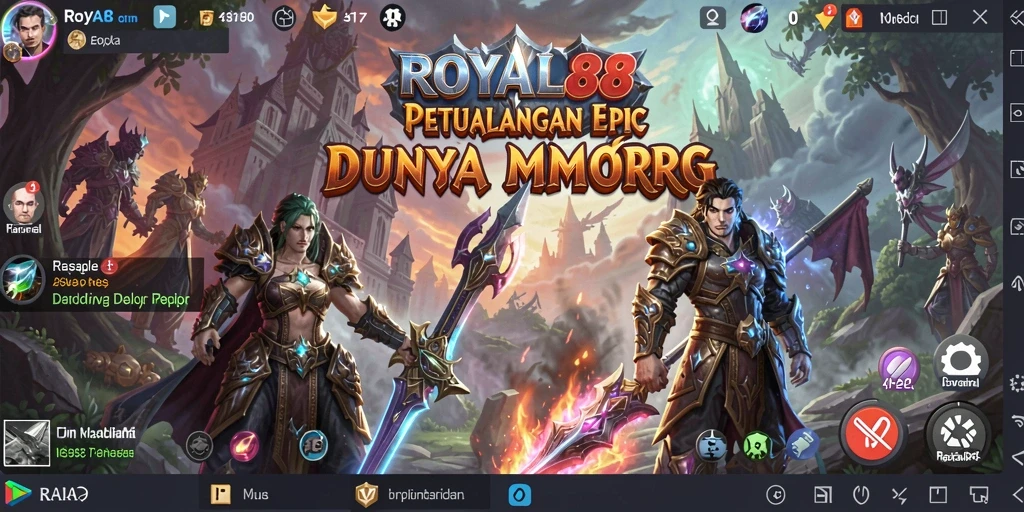 Screenshot gameplay ROYAL88 menampilkan petualangan epik para pemain.