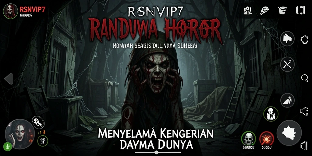 Tampilan gameplay horor yang mencekam dan menegangkan.